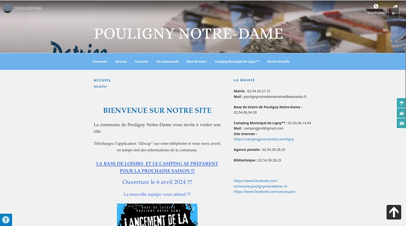 Site actuel de Pouligny Notre-Dame dans l'Indre.